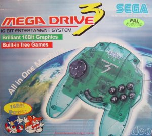 Caja de la Mega Drive 3 trasera